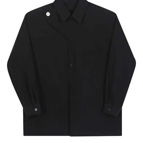 Load image into Gallery viewer, Women White Irregular Big Size Blouse New Lapel Long Sleeve Loose Fit Shirt Fashion Tide Spring Autumn 2025 1DF7024
