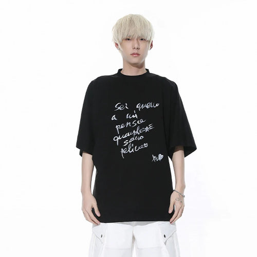 Load image into Gallery viewer, Men&#39;s Wear Summer T-shirt New Fashion Letter Printing Tops Short Sleeve O-neck Men Pullover Clothing Trendy 9C5141
