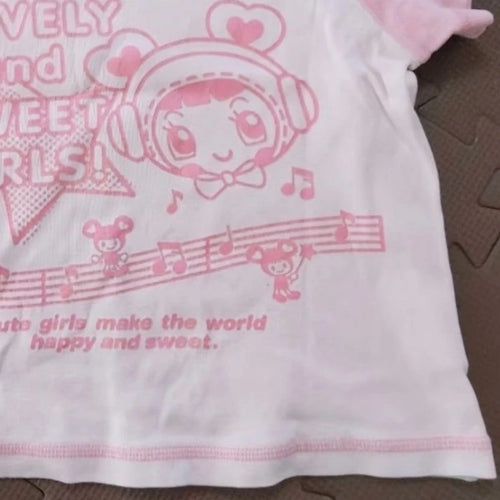 Load image into Gallery viewer, Japanese Kawaii Cartoon Print Tshirts 2025 Summer Women Y2k Aesthetic Grunge Patchwork Tees Harajuku Casual Loose Fairy T-shirt
