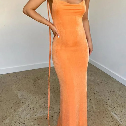 Load image into Gallery viewer, Sexy Backless Bandage Bodycon Dress Women Summer Spaghetti Strap Club Party Maxi Long Dresses New In Outfits
