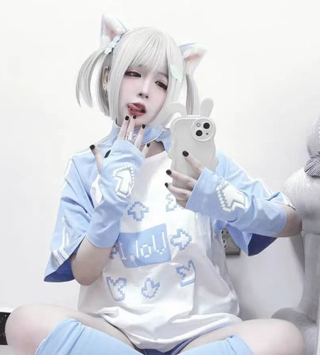 Ropa Mujer T Shirts for Women O-neck Short Sleeve Summer Tees Y2k Tops Print Contrast Color Casual Fashion Oversized Tshirt