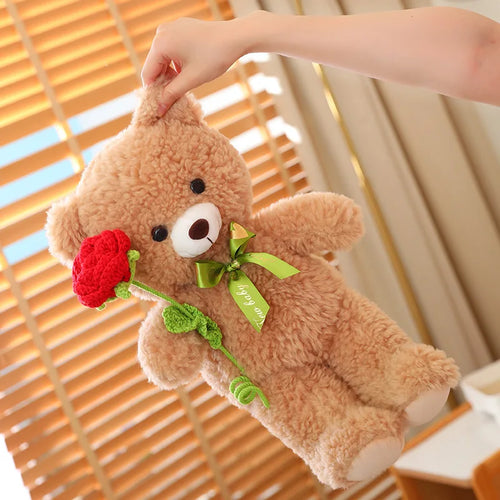 Load image into Gallery viewer, 40cm Kawaii Teddy Bear for Valentines Day Gift Teddy Bears Stuffed Animal Rose Bear Doll Girlfriend Couple Valentine&#39;s Day Gifts
