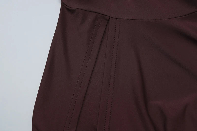 Halter Deep V Neck Sexy Maxi Dress For Women Gown Sleeveless Backless Thigh High Split Ruched Bodycon Long Dress