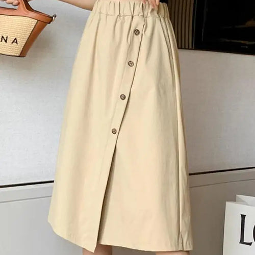 Load image into Gallery viewer, Solid Button Wide Leg Pant Skirt Female High Waist Loose Pentagonal Pant Korean Baggy Casual Fashion Trend Women Clothing Summer
