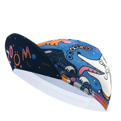 Load image into Gallery viewer, Summer Thin Style Breathable Cycling Caps Abstract Cartoon Animal Print Bicycle Sports Hats Quick Dry Shade Easy To Carry
