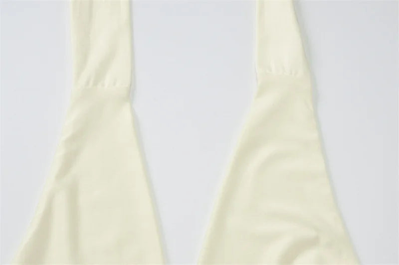 Mesh Print Skirt Two Piece Sets Women Halter Backless Tank Tops And Maxi Skirt Female Slim Summer Split Dress Sets