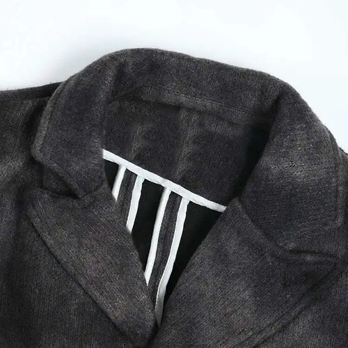 Load image into Gallery viewer, Loose Fit Black Tie Dye Big Size Thick Woolen Coat Parkas New Long Sleeve Women Fashion Tide Autumn Winter 2025 1DF3278
