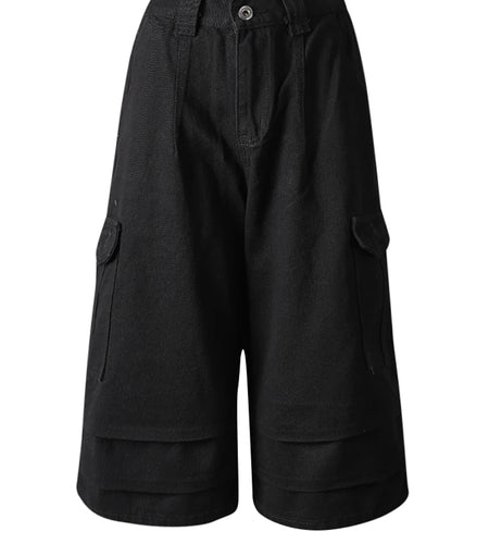 High Waist White Printed Pockets Pleated Calf-Length Pants New Trousers Women Fashion Tide Spring Autumn 2025 CPG3276