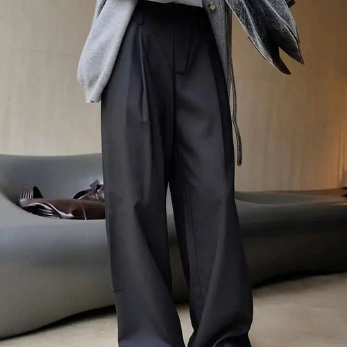 Load image into Gallery viewer, High Waist Black Brief Long Wide Leg Elegant Pants New Loose Fit Trousers Women Fashion Tide Spring Autumn 2025 1DH1033
