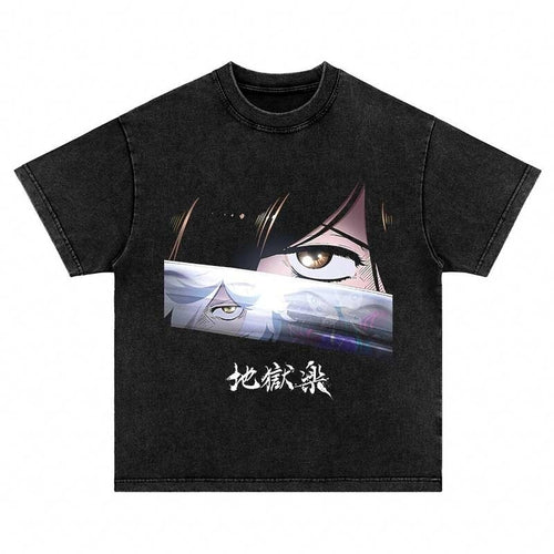 Load image into Gallery viewer, Vintage Washed Tshirts Anime T Shirt Harajuku Oversize Tee Cotton fashion Streetwear unisex top a41v1
