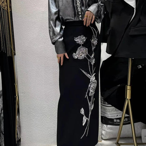 Load image into Gallery viewer, Hit Color Spliced Diamonds Two Piece Set For Women O Neck Short Sleeve Top High Waist Skirt Sets Female Fashion New
