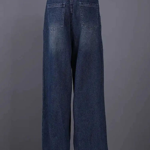 Load image into Gallery viewer, High Waist Blue Denim Vintage Long Casual Wide Leg Jeans New Women Trousers Fashion Tide Spring Autumn 2025 1LD1942
