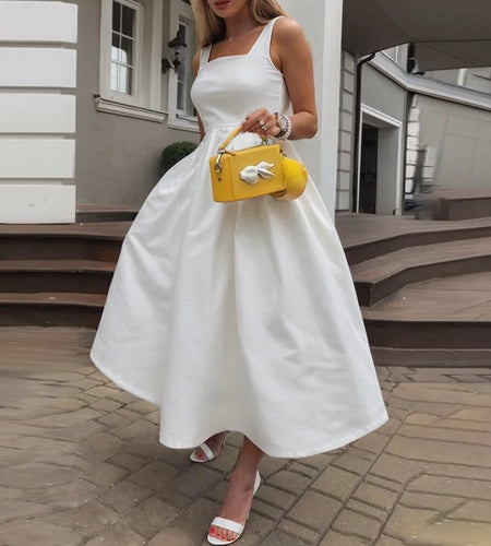 Womans Sweet Elegant Midi Dresses with Petticoat Summer Women Strapless Cocktail Dress for Banquets Parties Prom