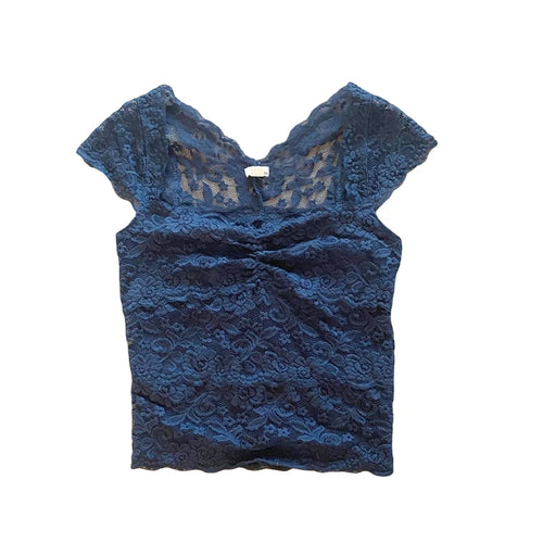 Load image into Gallery viewer, y2k Lace Crop Top 2000s Aesthetic Women V Neck Sleeveless Tanks Sweet Style T Shirt Kawaii E Girl Clothes Streetwear
