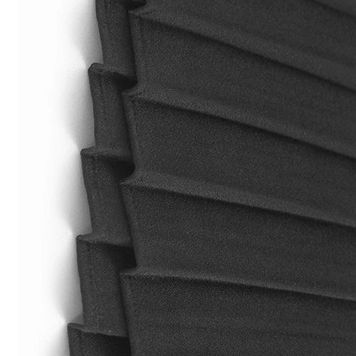 Load image into Gallery viewer, Women Black Pleated Spliced Big Size Midi Dress New Round Neck Short Sleeve Fashion Tide Spring Summer 2025  1DJ0989
