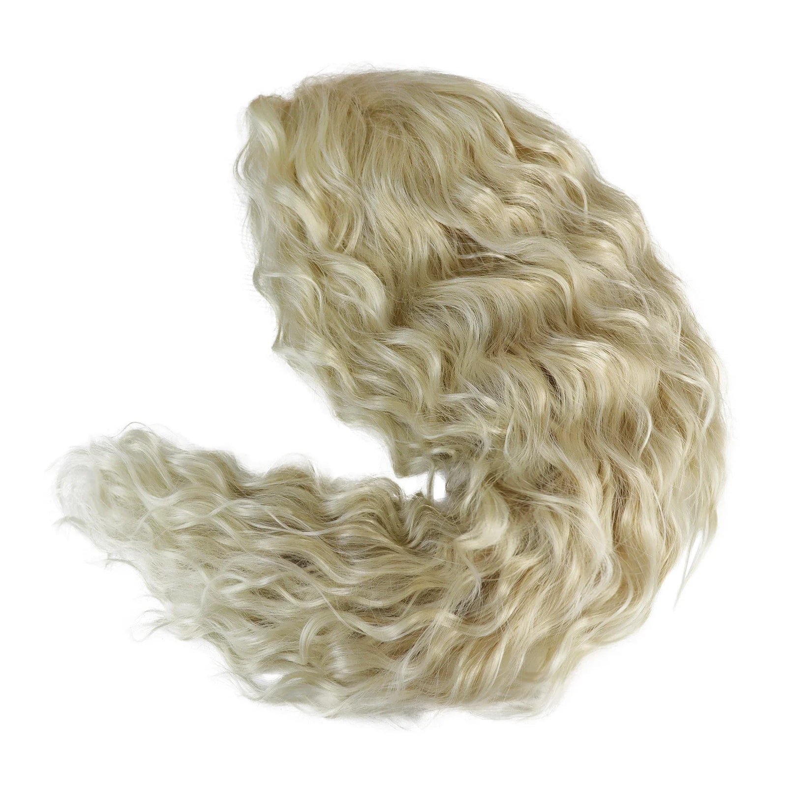 Synthetic Hair Long Curly Wavy Wigs for White Women Blonde Carnival Wig Natural Wave Cosplay Princess Halloween Costume Wig 26"