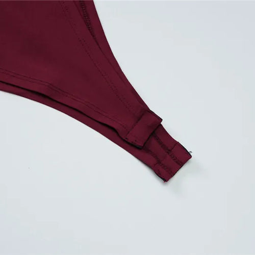 Load image into Gallery viewer, Mesh See Through Sexy Maxi Dress For Women Burgundy Spaghetti Strap Sleeveless Backless Elegant Club Party Long Dress
