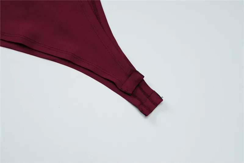 Mesh See Through Sexy Maxi Dress For Women Burgundy Spaghetti Strap Sleeveless Backless Elegant Club Party Long Dress