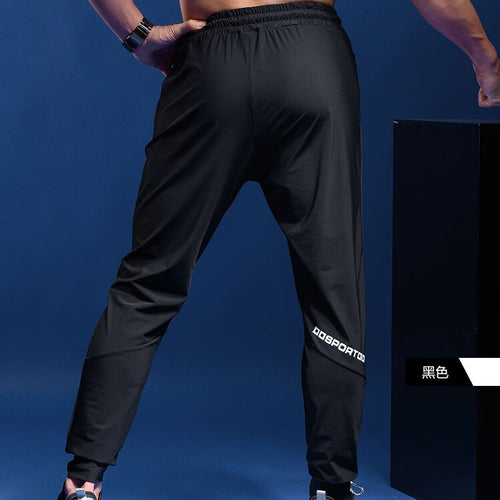 Load image into Gallery viewer, Men Sport Pant Training Bodybuilding Trousers Youngster Fitness Running Sweatpant Thin Elastic Dry Fit Zipper Pockets Long Pants
