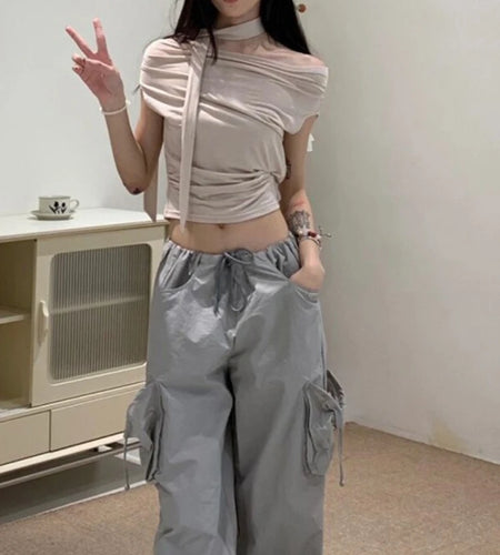 2024 Women Clothing Summer T Shirts Short Sleeve Off Shoulder Tees Ropa Mujer Casual Fashion Tunic Sexy Tshirt Tops Korean Tees