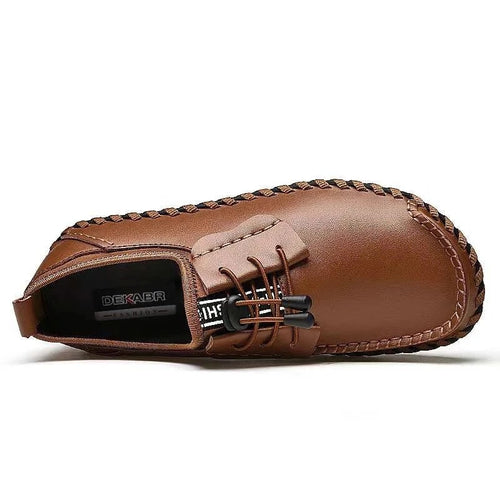 Load image into Gallery viewer, Men&#39;s Split Leather Loafers New Flat Casual Men Shoes Spring&amp;Autumn Fashion Versatile Mens Casual Shoes Moccasin For Men
