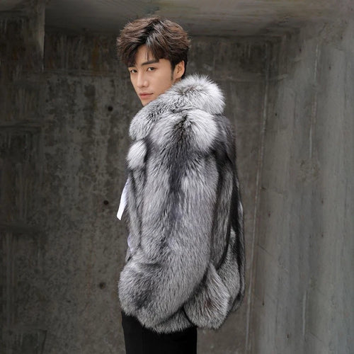 Load image into Gallery viewer, Winter Men&#39;s Faux Fur Coat Fashion Casual Thick Warm Outdoor Woolen Cardigan Original Design Trend Male Clothing 21Z1890
