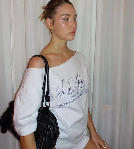 Casual Relax Woman T-shirt Letter 2025 Women Hot New Versatile Street Atmosphere Style Fashionable Chick Summertime Tops