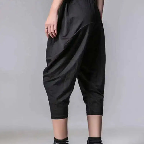 Load image into Gallery viewer, High Elastic Waist Black Pockets Casual Harem Pants New Loose Fit Trousers Women Fashion Tide Spring Autumn 2025 1DF4676
