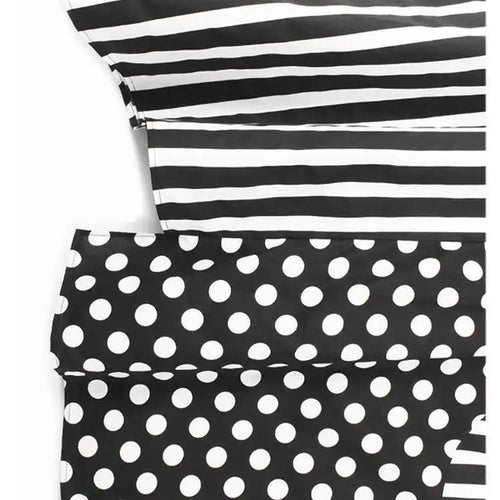 Load image into Gallery viewer, Women Black Dot Printed Big Size Pocket Strap Dress New Square Collar Sleeveless Fashion Tide Spring Autumn 2025 1DH6187
