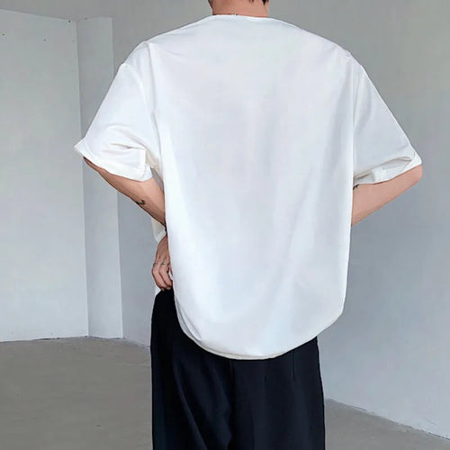 Load image into Gallery viewer, Summer Chic Loose Male T-shirts Casual Round Neck Simple Short Sleeve Solid Color Men&#39;s Tops New Stylish 9C6146
