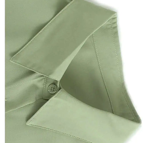 Load image into Gallery viewer, Women Green Hem Irregular Pleated Big Size Shirt Dress New Lapel Long Sleeve Fashion Tide Spring Autumn 2025 1DH6769
