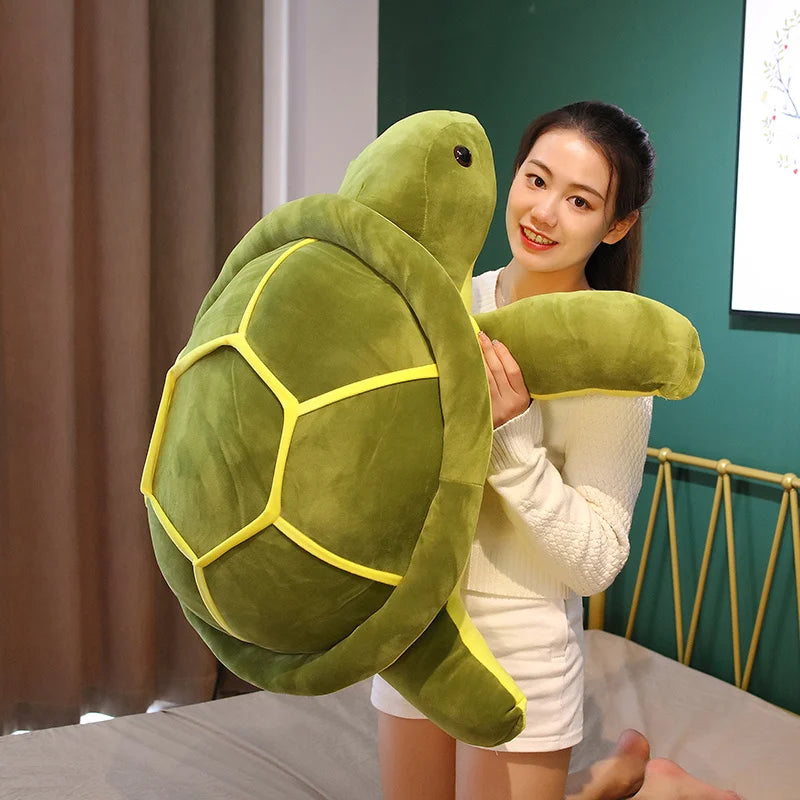 35/45/55cm Lovely Tortoise Plush Toy Kawaii Animal Dolls Stuffed Soft Animal Sea Turtle Pillow Birthday Gifts for Children Girl