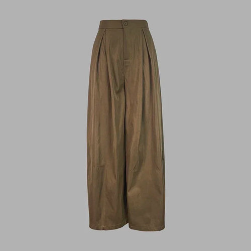 Load image into Gallery viewer, Women&#39;s Christmas Green Pant Outifits Fall 2024 Wide Leg Trousers with Pocket for Female Clothes Spring
