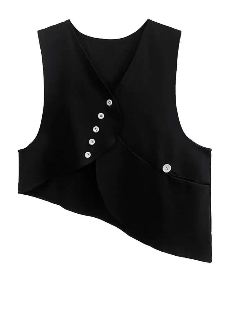 Big Size Vest Shirt Wide Leg Pants Three Piece Suit New Lapel Long Sleeve Women Fashion Tide Spring Autumn 2025 1DH5373