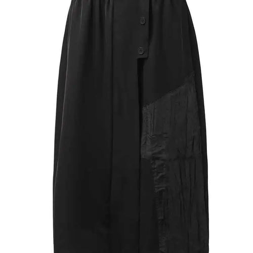 Load image into Gallery viewer, High Elastic Waist Black Pleated Irregular Button Wide Leg Pants New Trousers Women Fashion Spring Autumn 2025 CPG1357
