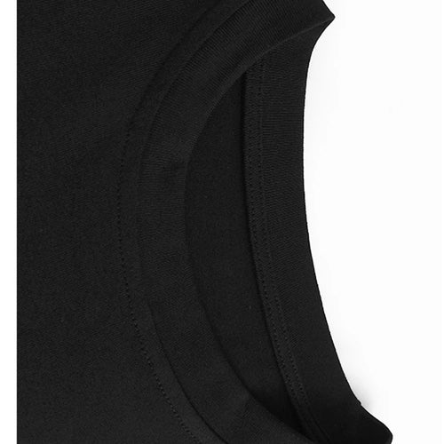 Load image into Gallery viewer, Women Black Khaki Irregular Spliced Big Size Long Dress New Round Neck Short Sleeve Fashion Spring Summer 2025 1DJ1119
