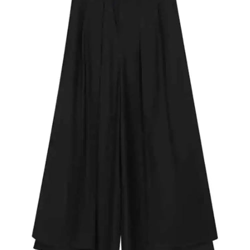 Load image into Gallery viewer, Women Black Pleated Long Elegant Wide Leg Pants High Waist New Loose Fit Trousers Fashion Tide Spring Autumn 2025 1DF9092
