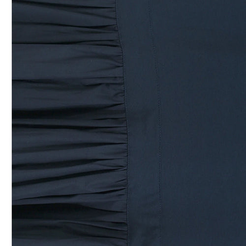 Load image into Gallery viewer, Women Blue Ruffles Spliced Pocket Big Size Midi Dress New Round Neck Short Sleeve Fashion Tide Spring Summer 2025 1DJ1325
