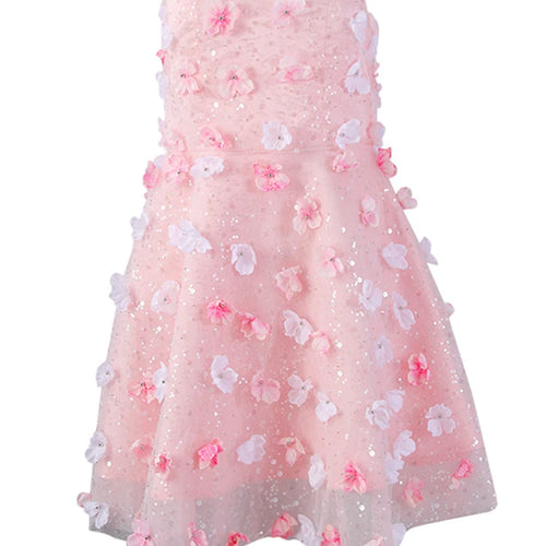 Load image into Gallery viewer, Women Three-dimensional Flower Rhinestones Mini Strapless Dress New Sleeveless Fashion Tide Spring Autumn 2025 CPG2978
