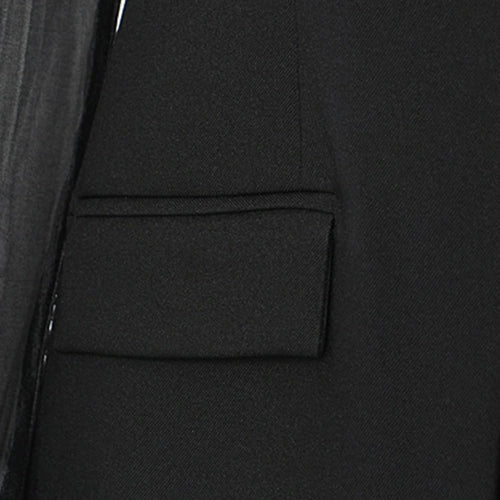 Load image into Gallery viewer, Women Black Mesh Perspective Elegant Blazer New Square Collar Long Sleeve Jacket Fashion Tide Spring Autumn 2025 1DH3990
