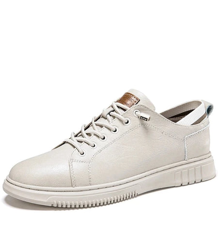 Men's Fashion Spring Casual Shoes Split Leather Breathable Hollow Soft Comfortable Driving Shoes Big Plus Size 36-49