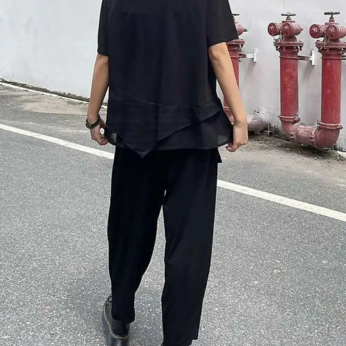 Load image into Gallery viewer, High Elastic Waist Black Brief Pocket Casual Harem Pants New Trousers Women Fashion Tide Spring Autumn 2025 1DJ0607
