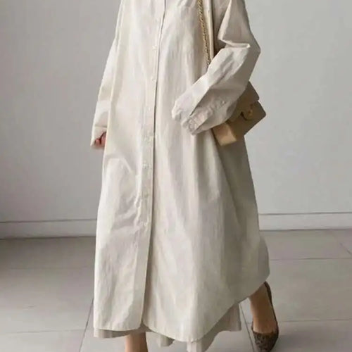 Load image into Gallery viewer, Women White Brief Long Big Size Blouse New Lapel Long Sleeve Loose Fit Shirt Fashion Tide Spring Autumn 2025 1DH0485
