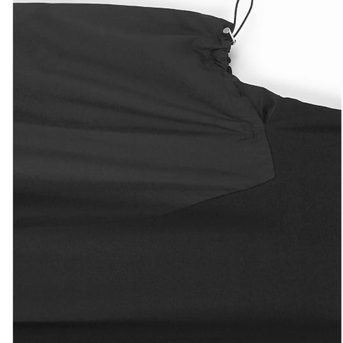 Load image into Gallery viewer, Women Green Drawstring Pocket Big Size Midi Dress New Round Neck Short Sleeve Fashion Tide Spring Summer 2025 1DJ1355
