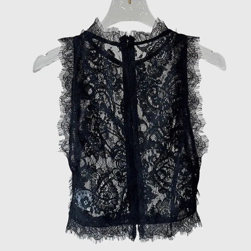 Load image into Gallery viewer, Solid Hollow Out Slimming Vests For Women O Neck Sleeveless Sexy Minimalist Vest Female Fashion Style Clothes New
