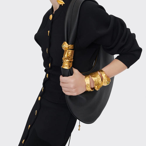 Load image into Gallery viewer, Solid Spliced Breasted Elegant Two Piece Sets for Women Round Neck Long Sleeves Top High Waist Skirt Set Female New
