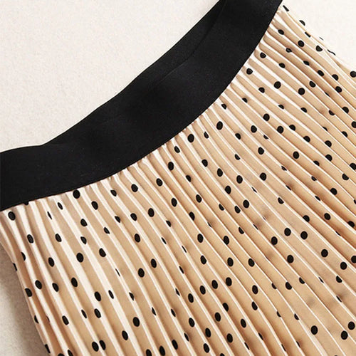 Load image into Gallery viewer, Pleated Skirts Women Spring Autumn Skirt High Waist Print Midi Skirts Womens Velvet Skirt Maxi Long Skirts Femme Faldas Mujer
