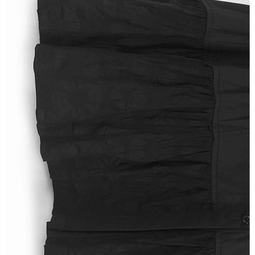 Load image into Gallery viewer, Women Blue Circle Printed Spliced Big Size Midi Shirt Dress New Lapel Short Sleeve Fashion Tide Spring Summer 2025 1DJ1356
