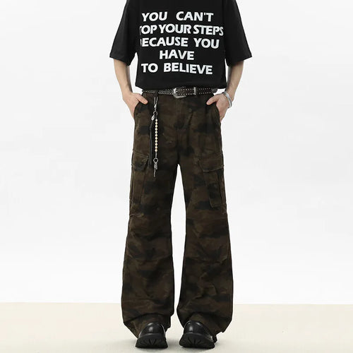 Load image into Gallery viewer, Men's Denim Pants New American High Street Straight Leg Jeans Print Niche Design Summer Handsome Menwear 2025 9W1532
