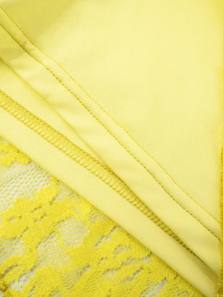 Sexy Slim Fit Women's  Two-piece Set Patchwork Irregular Lace Top And Fashion Short Skirt Two-piece Set Ladies Outfits